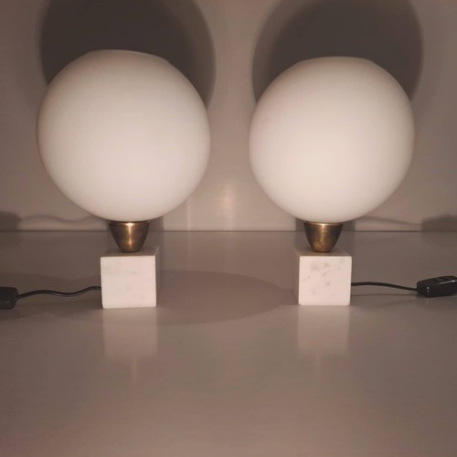 Rare pair vintage table lamps - rare,
